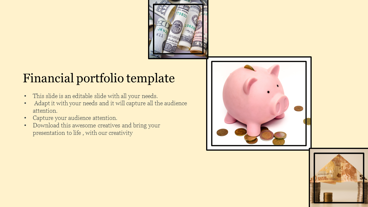 Financial portfolio template